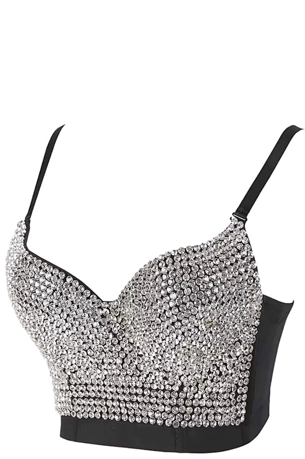 Bella Dazzle Bustier Black Harpa'h Apparel