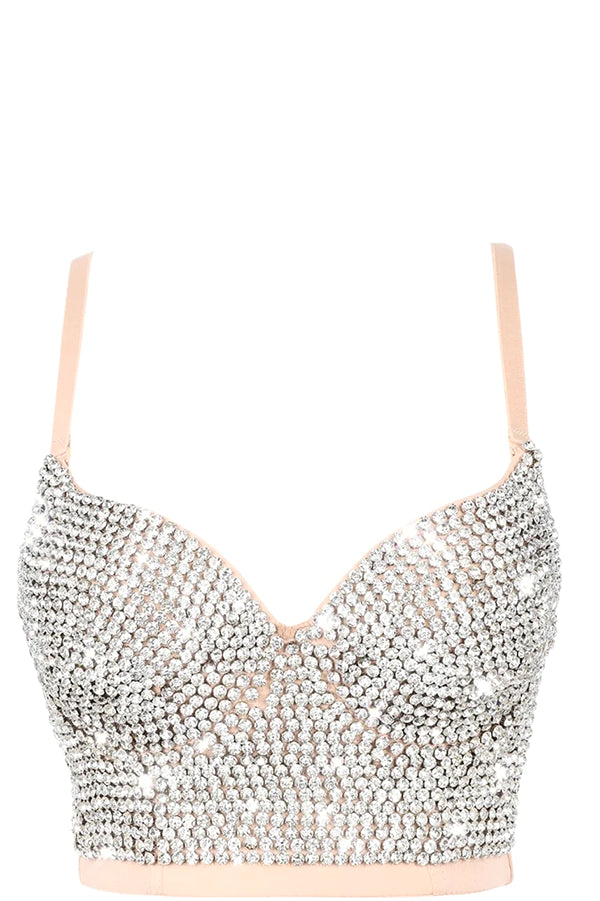 Bella Dazzle Bustier Nude Harpa'h Apparel