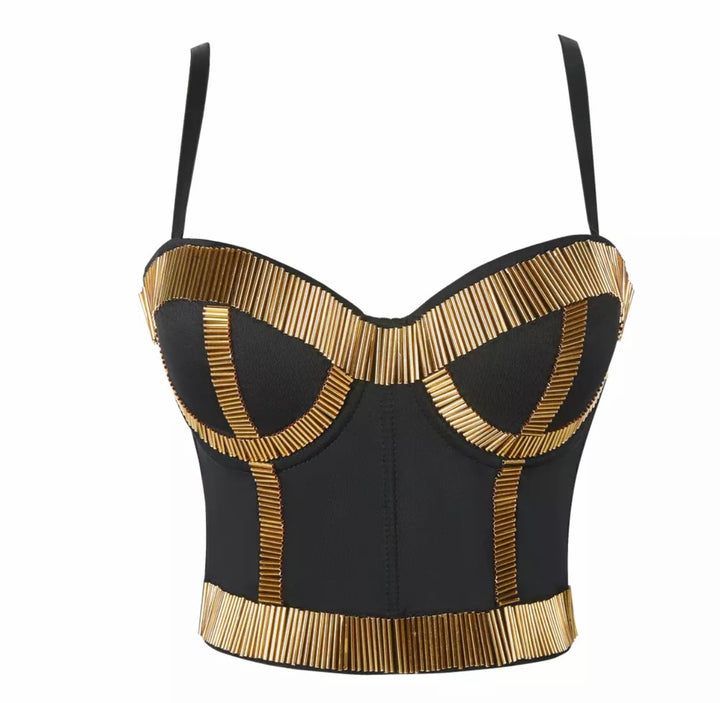 Regal Goddess Bustier Gold Harpa'h Apparel