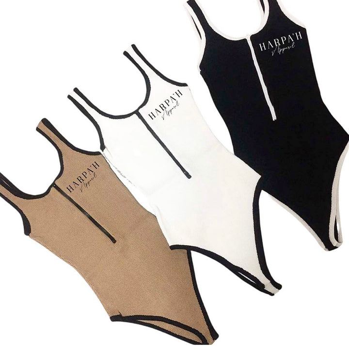 Ribbed Trio Bodysuit - One Size Harpah Apparel